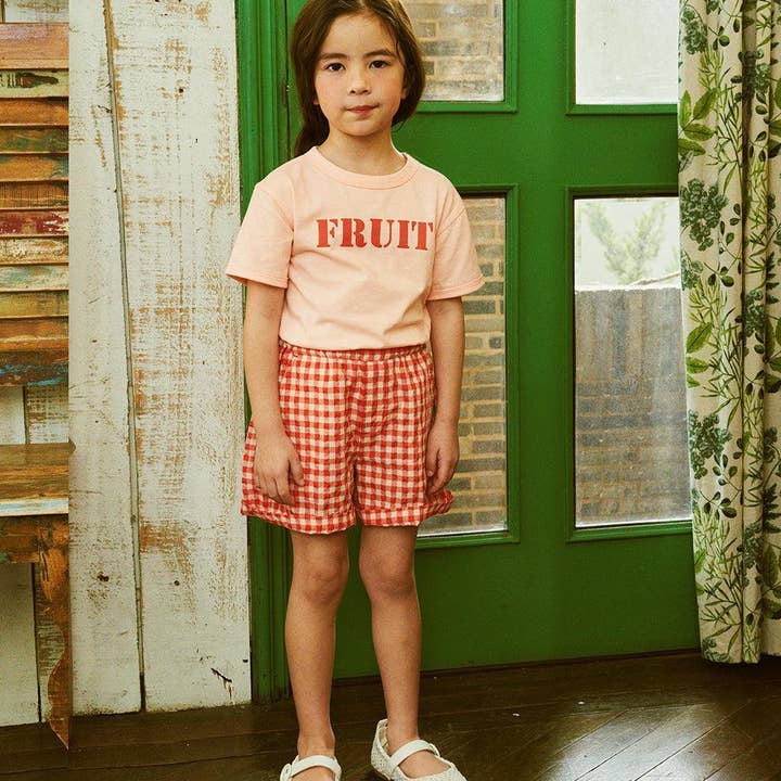 ToTo Heros - Wholesale Shorts - Kids - Gingham Check Pull-On Summer Shorts11