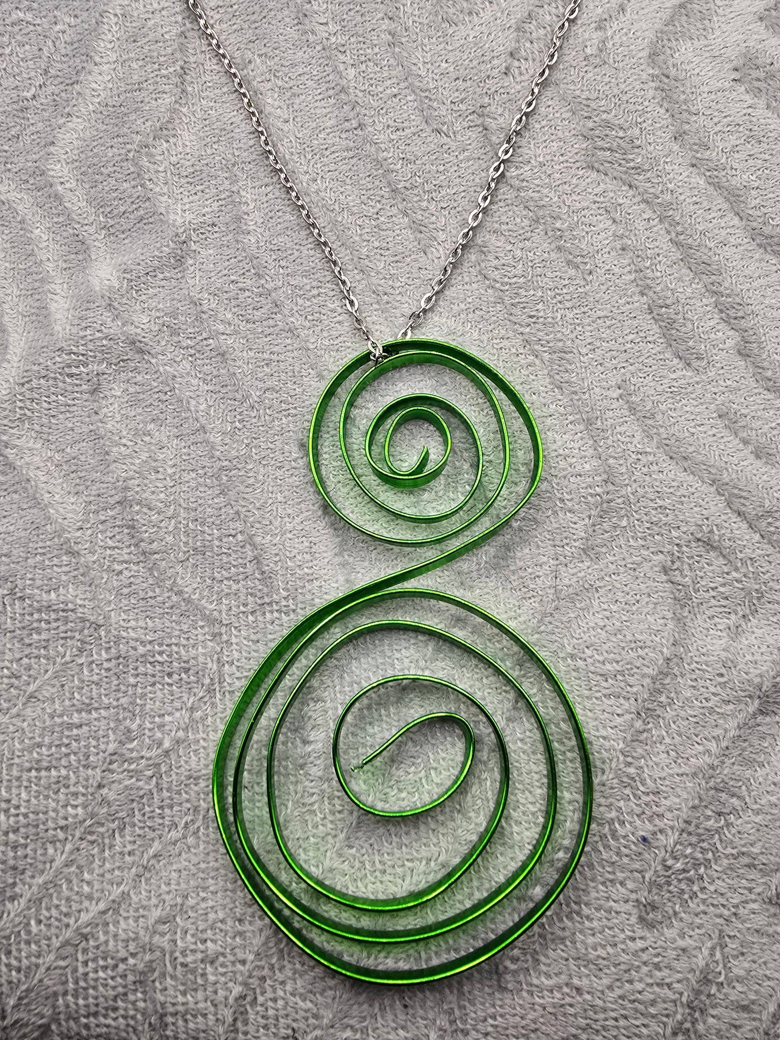 MadelynRylie - Wholesale Pendant/Charm Necklace - Green Music Note Necklace