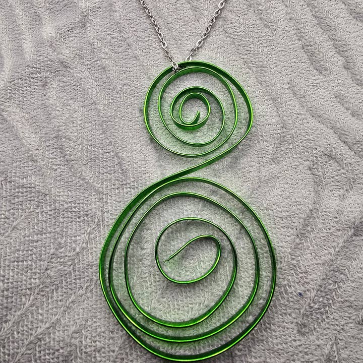 MadelynRylie - Vente Colliers à pendentif - Collier Note de Musique Verte