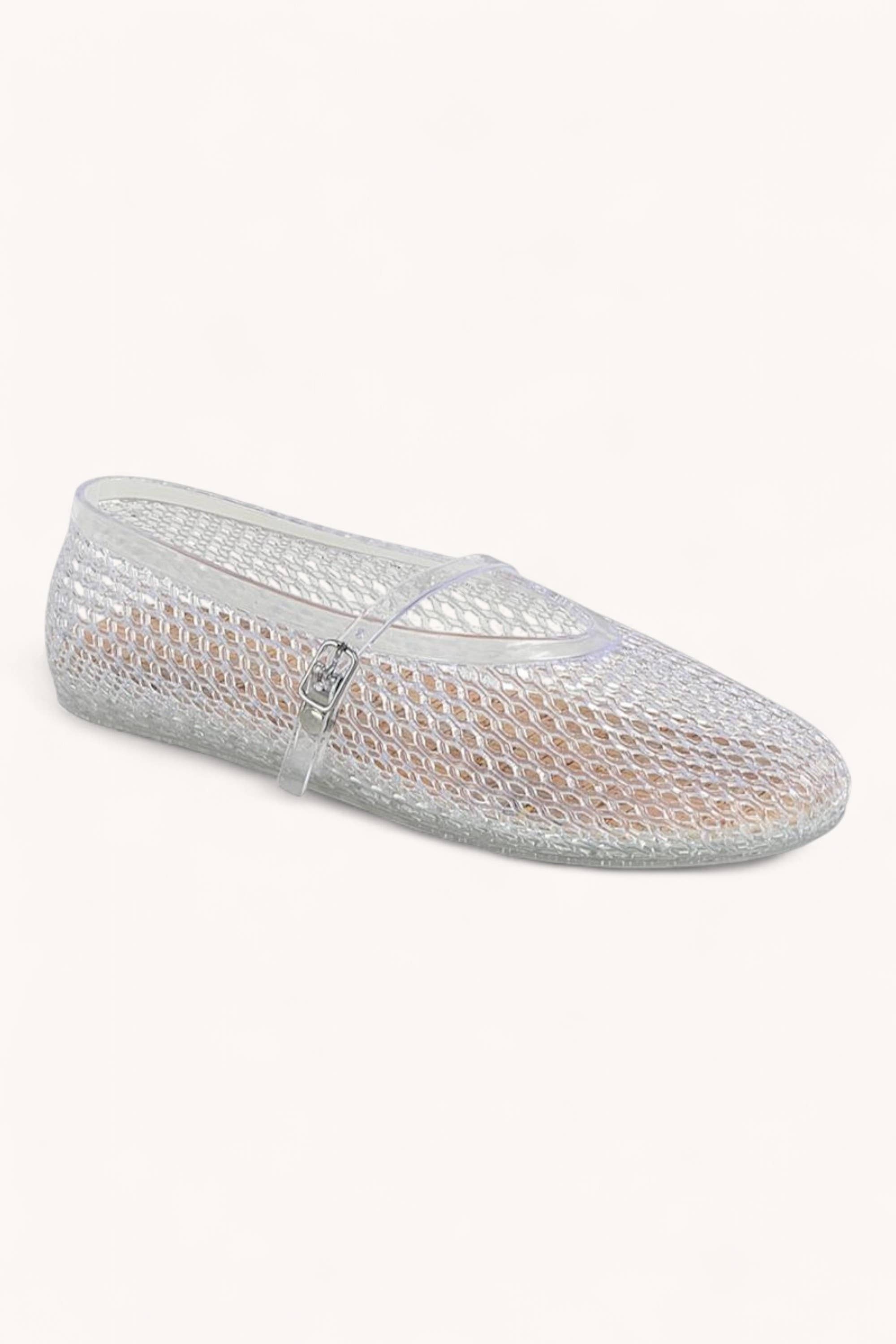 CCOCCI - Vendita all'ingrosso Ballerine - Donna - Ballerine Mary Jane con tomaia in rete intrecciata di PVC jelly9