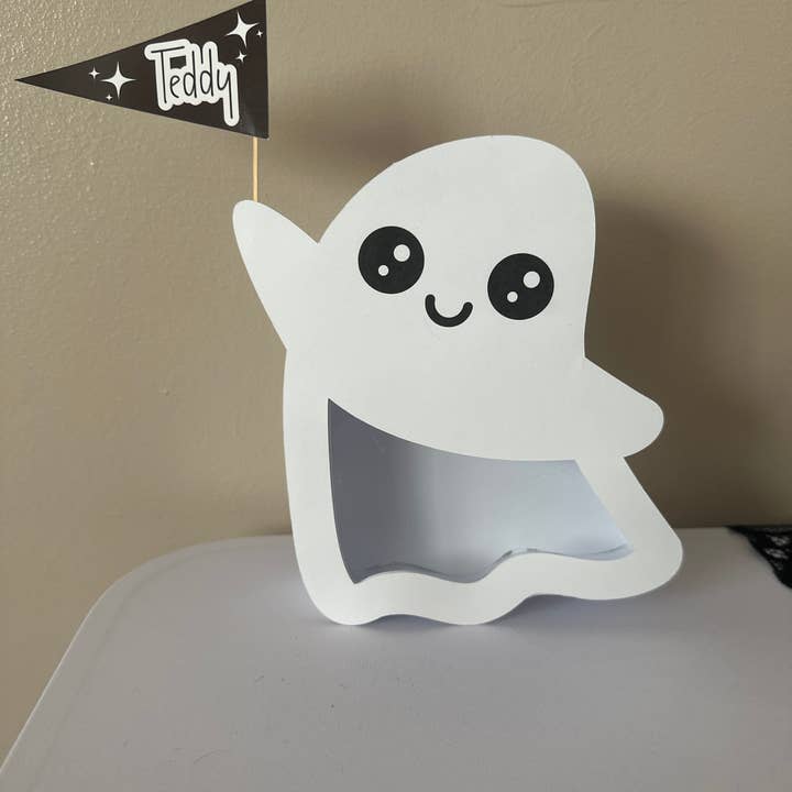 Halloween ghost treat box, boo box, sweet box for wholesale by Bloonificent