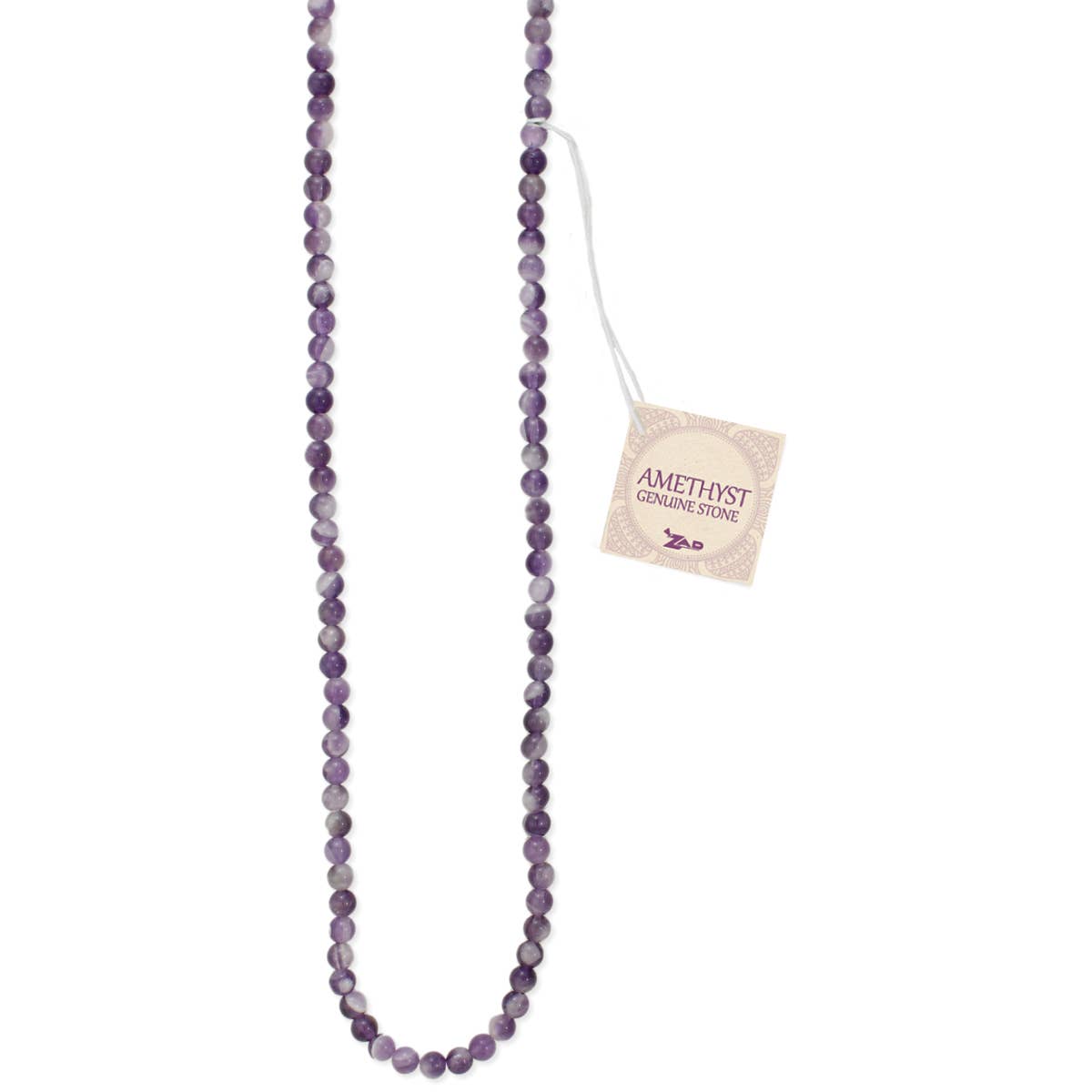 ZAD – wholesale Beaded/pearl necklace – Gemstone Essentials Amethyst Bead Necklace1