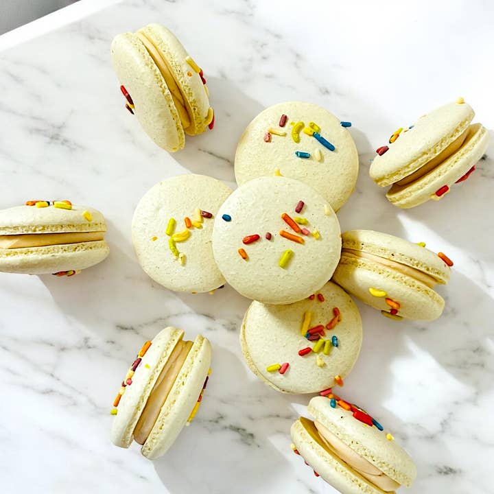 All Natural Birthday Vegan French Macarons for wholesale by macaron centrale
