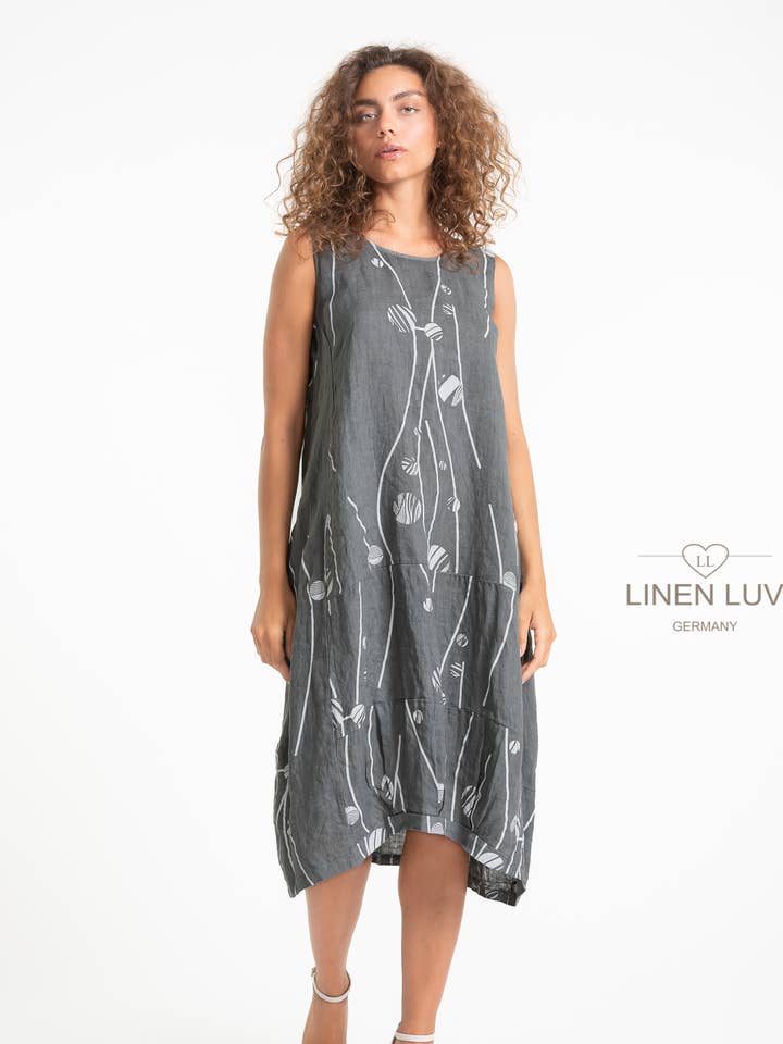 SS25 - Fransk Linnedkjole Linned Luv (TP1558P-112) for engroshandel hos LINEN LUV