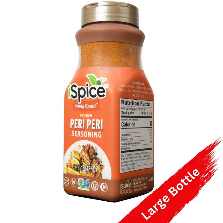 iSpice Blend | Peri Peri Seasoning | 17.18 oz | Mixed Spice & Seasoning | Food Service | Halal | Kosher for wholesale by iSpice