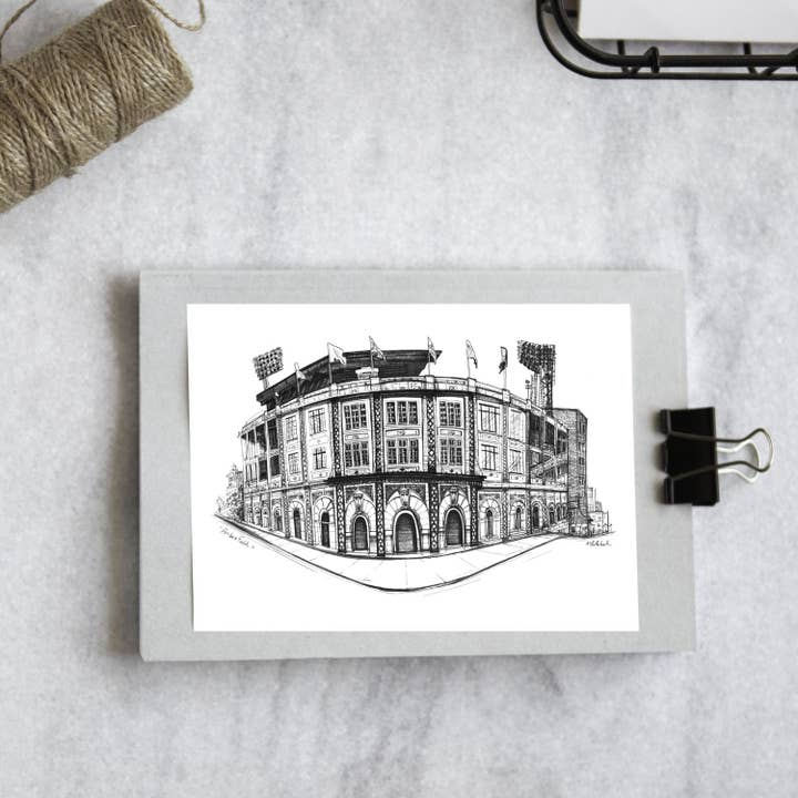 Forbes Field - Note Card for wholesale by KLoRebel Art Co.