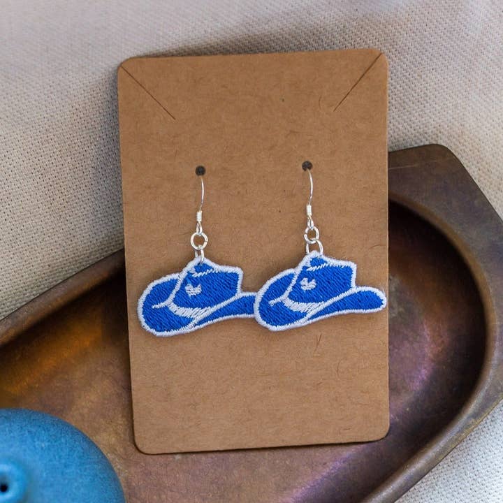 Cowboy Hat Earrings for wholesale by Unravel Creative