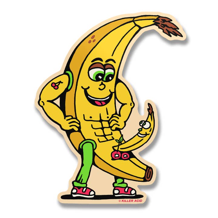 Hybris Production AB – wholesale Sticker – Killer Acid - Banana Daddy Sticker