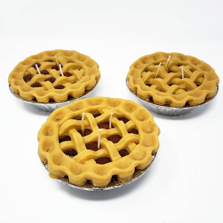 5" Apple Pie Candle for wholesale by Candlelit Desserts