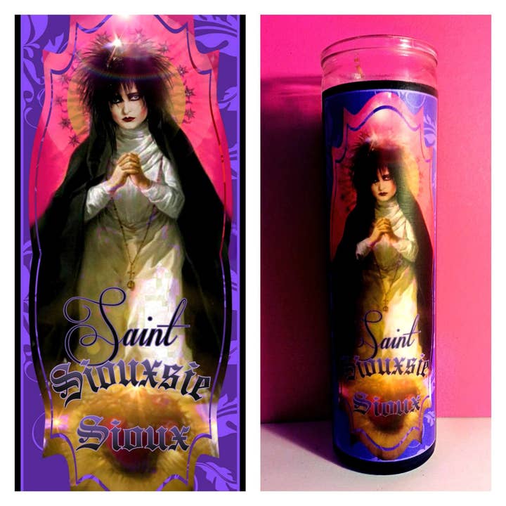 Kitschup Creations - Wholesale Novelty Candle - Siouxsie Sioux Sacred Heart Prayer Candle
