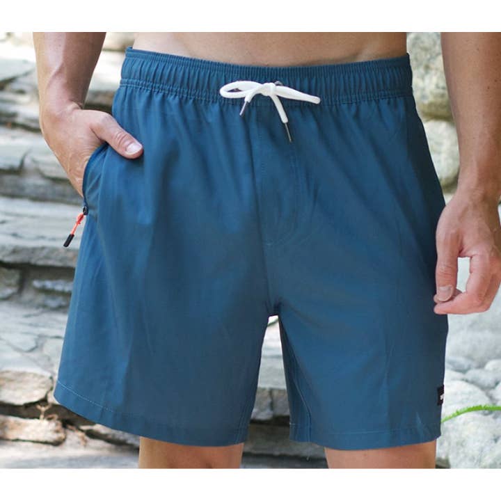 Islandhaze – wholesale Badshorts - Herr – 6 ”tums badbyxor för män Stretch Solid Volley Shorts-Lavana