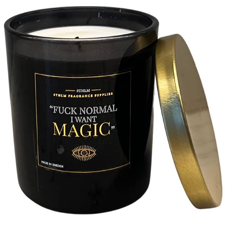 Stockholm Fragrance – wholesale Jar/filled candle – "Fuck Normal, I want Magic" | Clean Cotton3