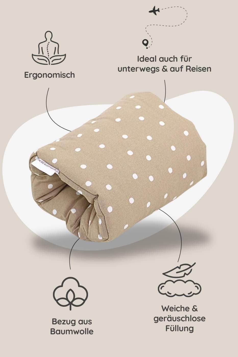 HOBEA-Germany GmbH - Wholesale Nursing Pillow/Pad - Maternity - Mini Nursing Pillow Waffelmuster mauve3