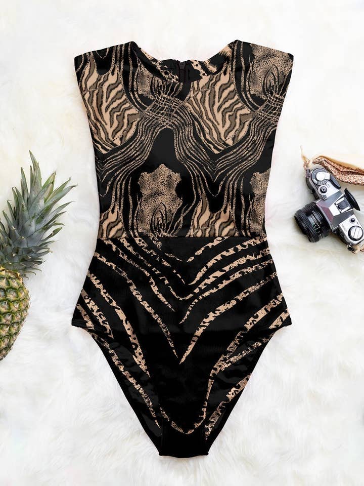 Xolani Zip Up One-Piece for wholesale by Averie