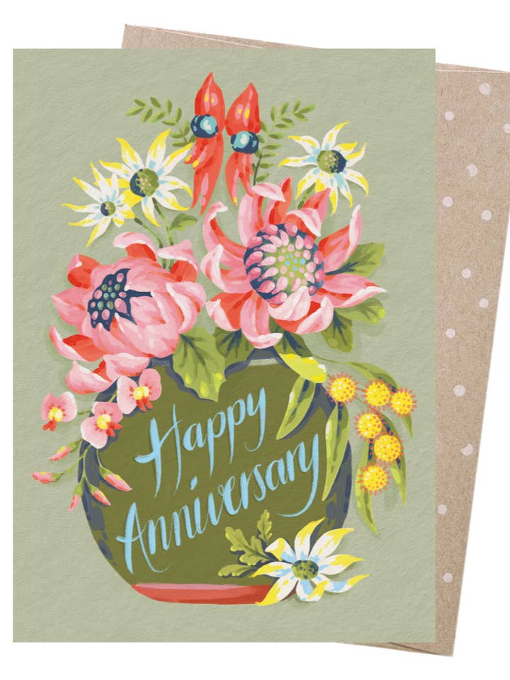 Grußkarte — Jubiläumsvase (6er-Pack) für den Großhandel von Earth Greetings