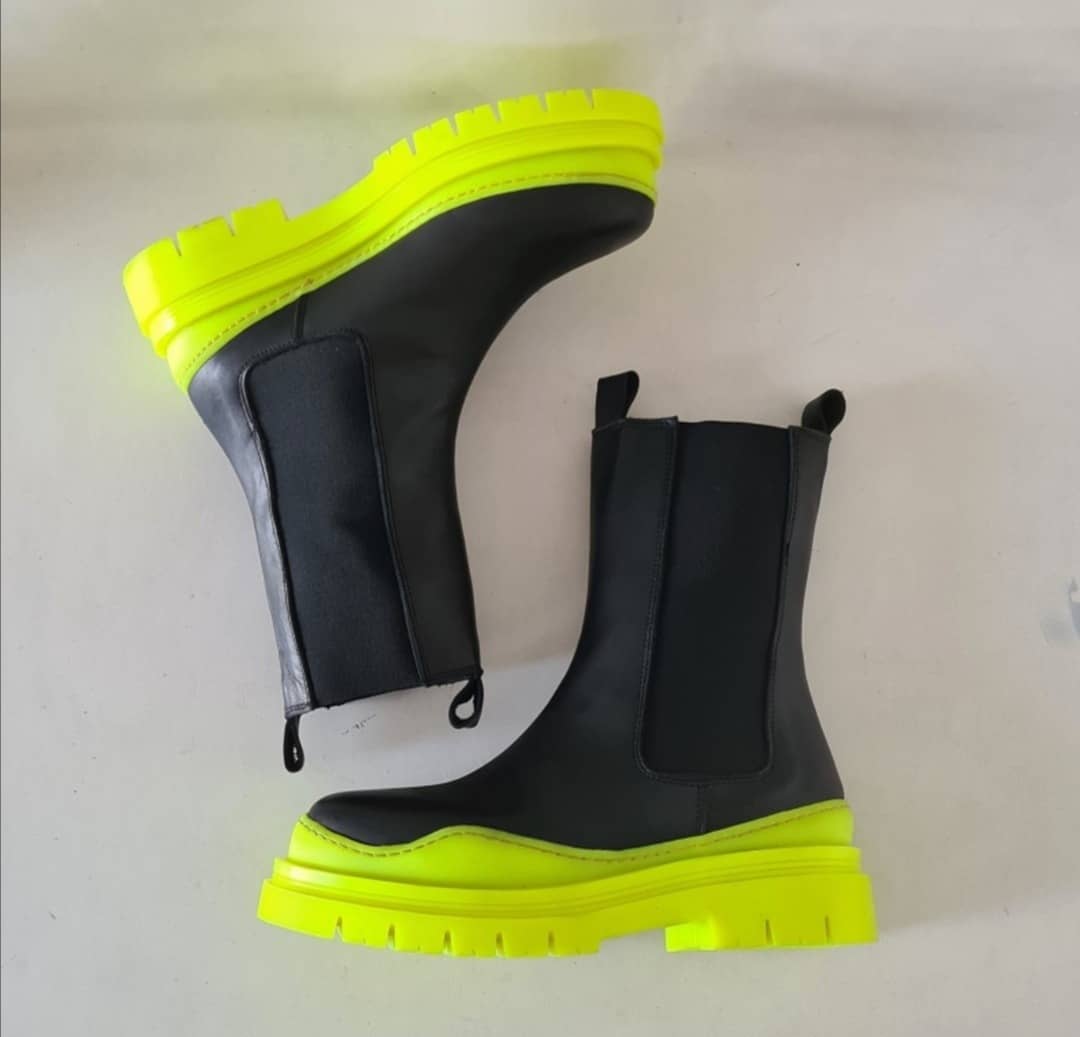 Alessandro Collection Italy – wholesale Chelseaboots – Dam – Kvinnokängor ALEX FLOU med fluorescerande sulor7