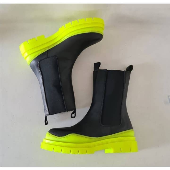 Alessandro Collection Italy – wholesale Chelseaboots – Dam – Kvinnokängor ALEX FLOU med fluorescerande sulor7
