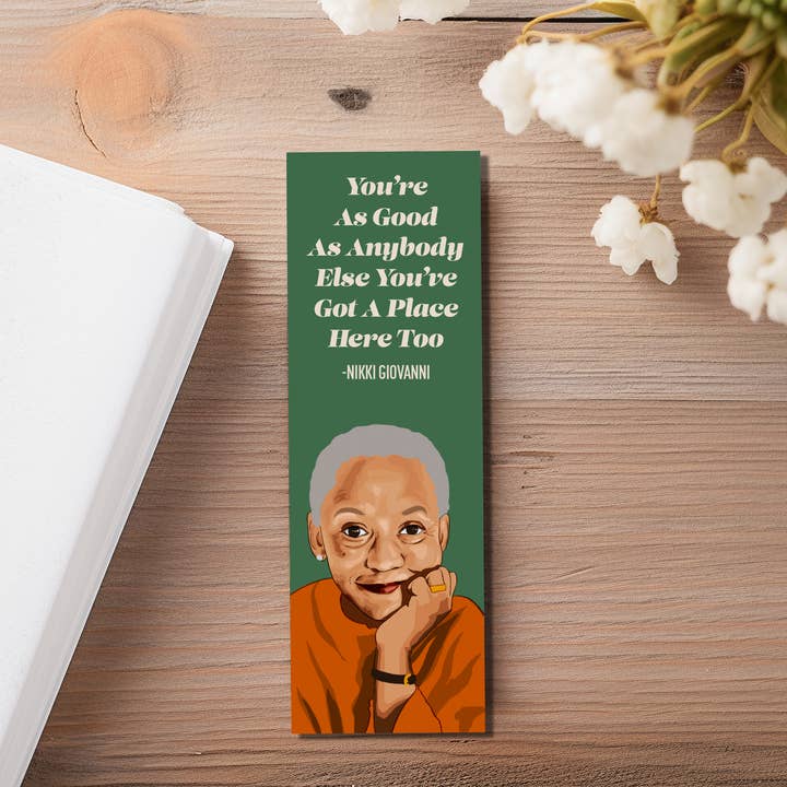 Taylor McManus Illustration - Wholesale Bookmark - Nikki Giovanni Bookmark0