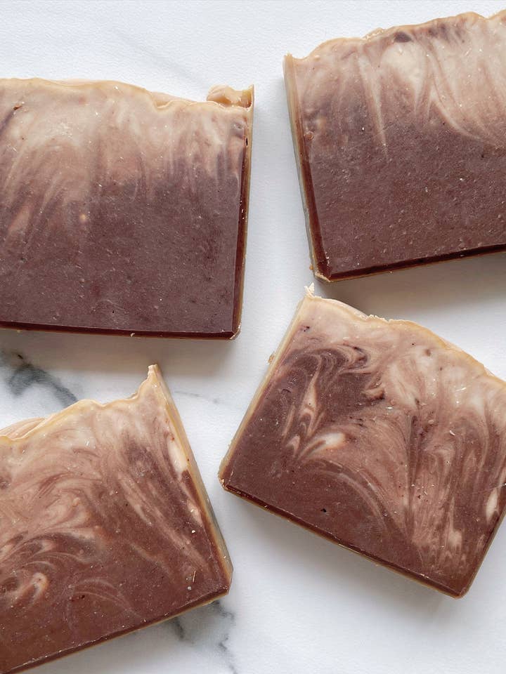 Artisan Luxury Soap Bar - Mini Chocolate Fudge Soap | Soap Bar | Gift Idea | Cold Process Soap | Gentle Soap | Gift to her | Vegan Soap | for wholesale by Daisy Mountain Company