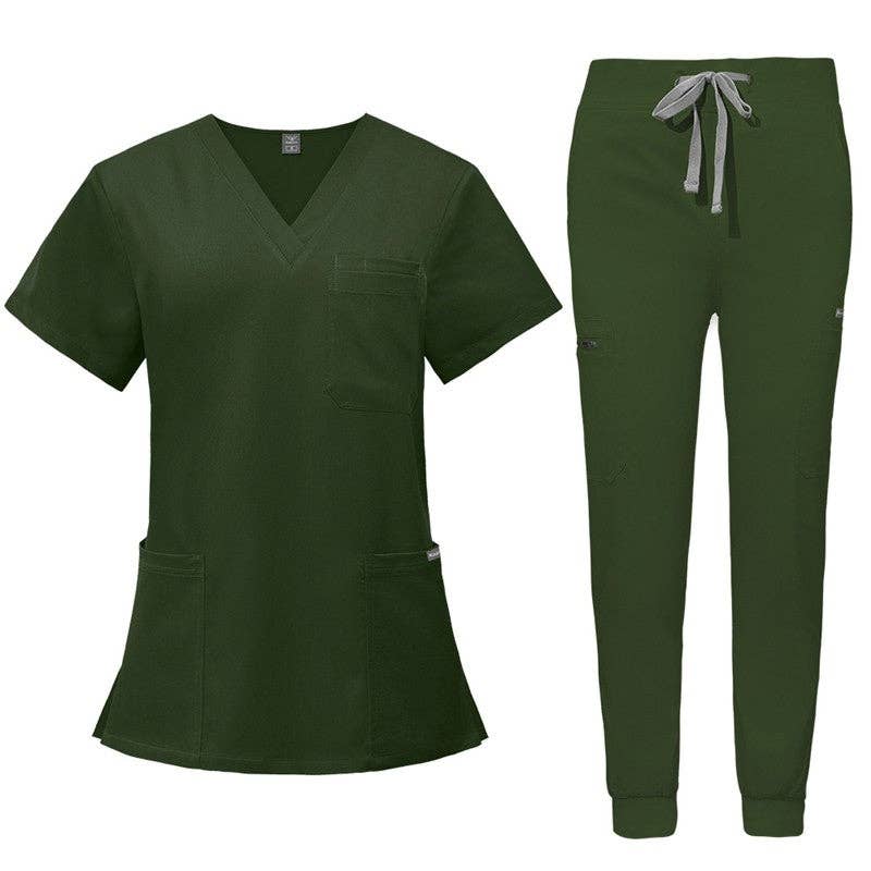 Sheer Trend - Wholesale Healthcare Uniform - Women's - Solid Color Nurse Uniform Set1