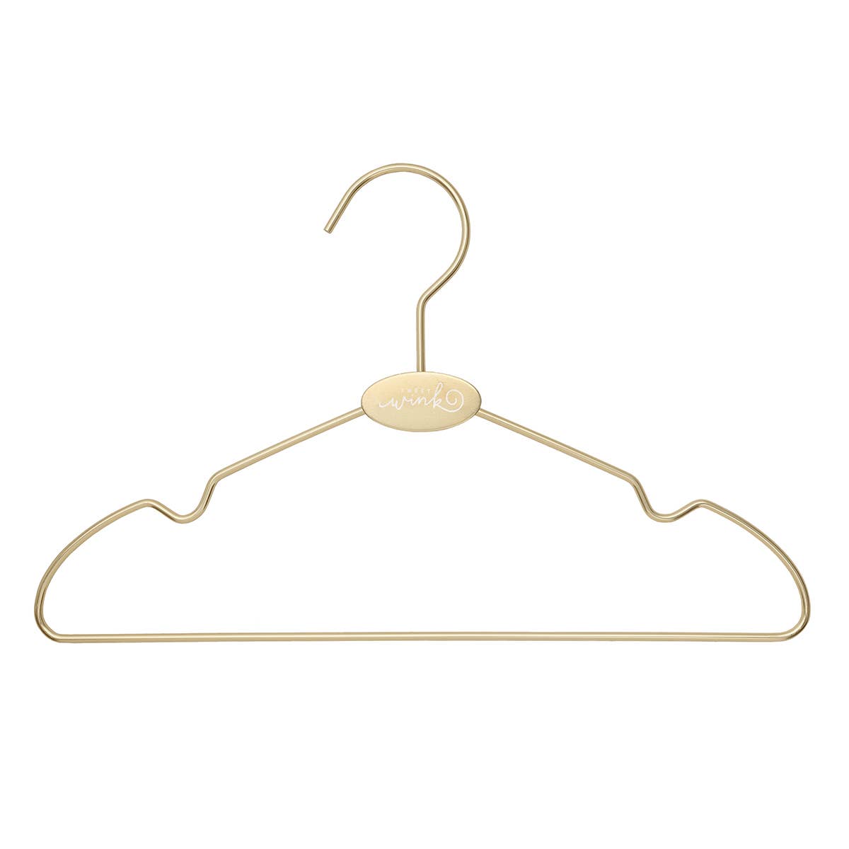 Sweet Wink - Wholesale Clothes Hangers - Sweet Wink Gold Top Hangers - 12 Pack - Children's Hanger1