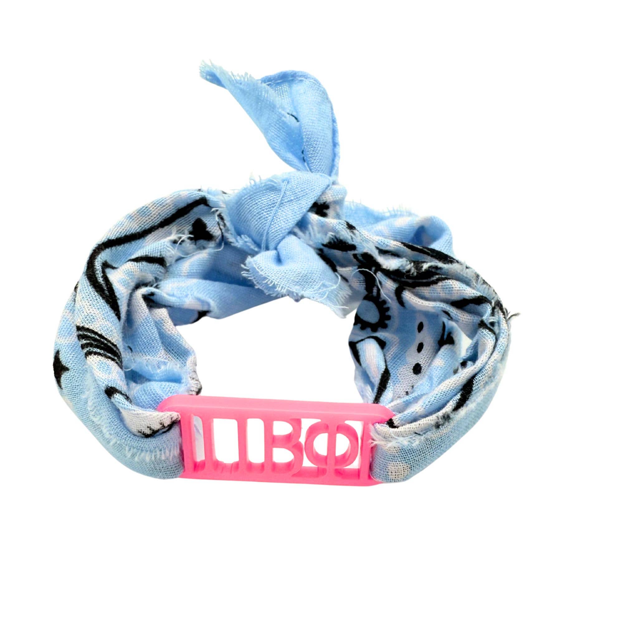 Sarahndipity Shop - Wholesale Bandana - Women's - Bandana Wrap w/ Sorority Acrylic Slide 7