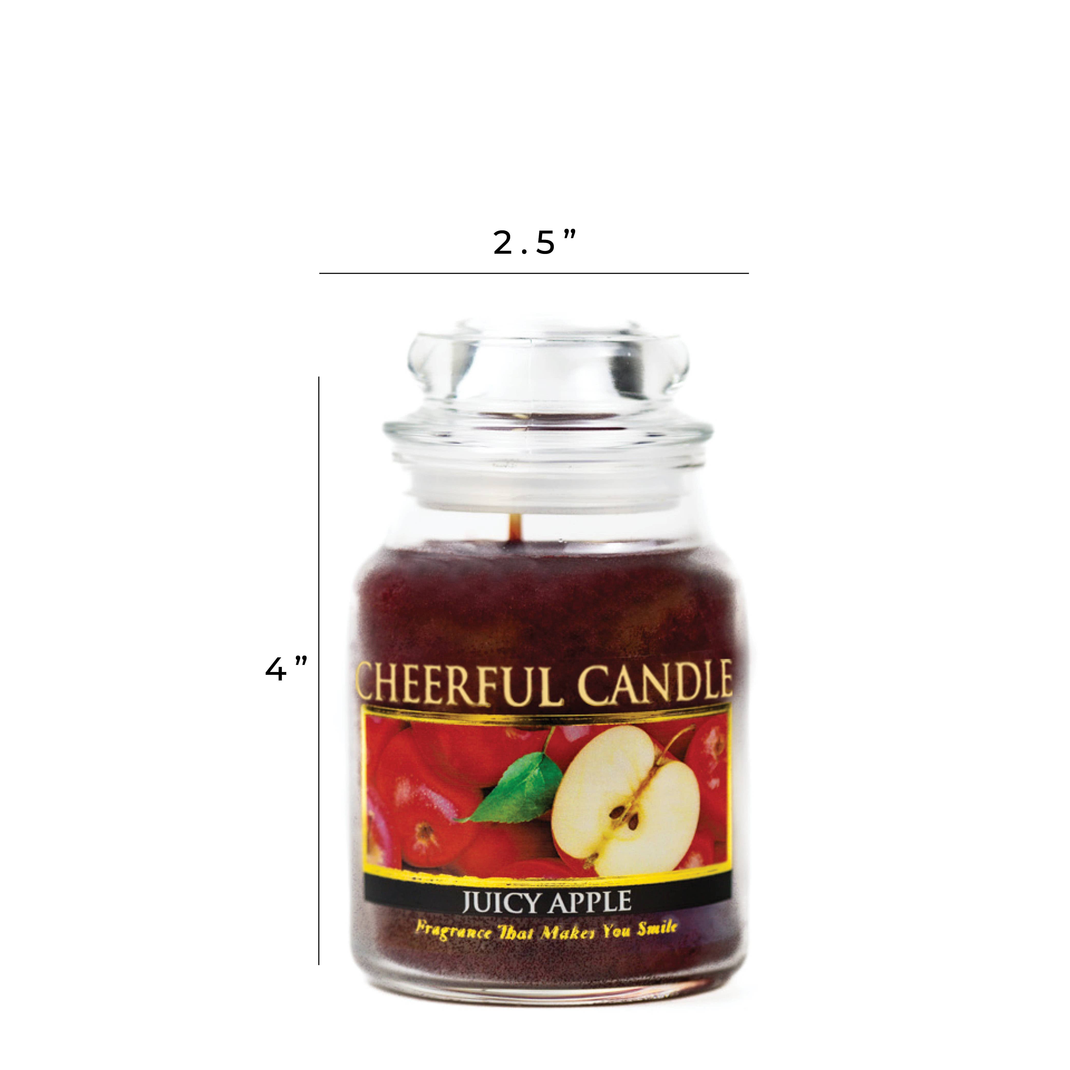 A Cheerful Giver – wholesale Jar/filled candle – Cheerful Candle (6oz.) – Juicy Apple4