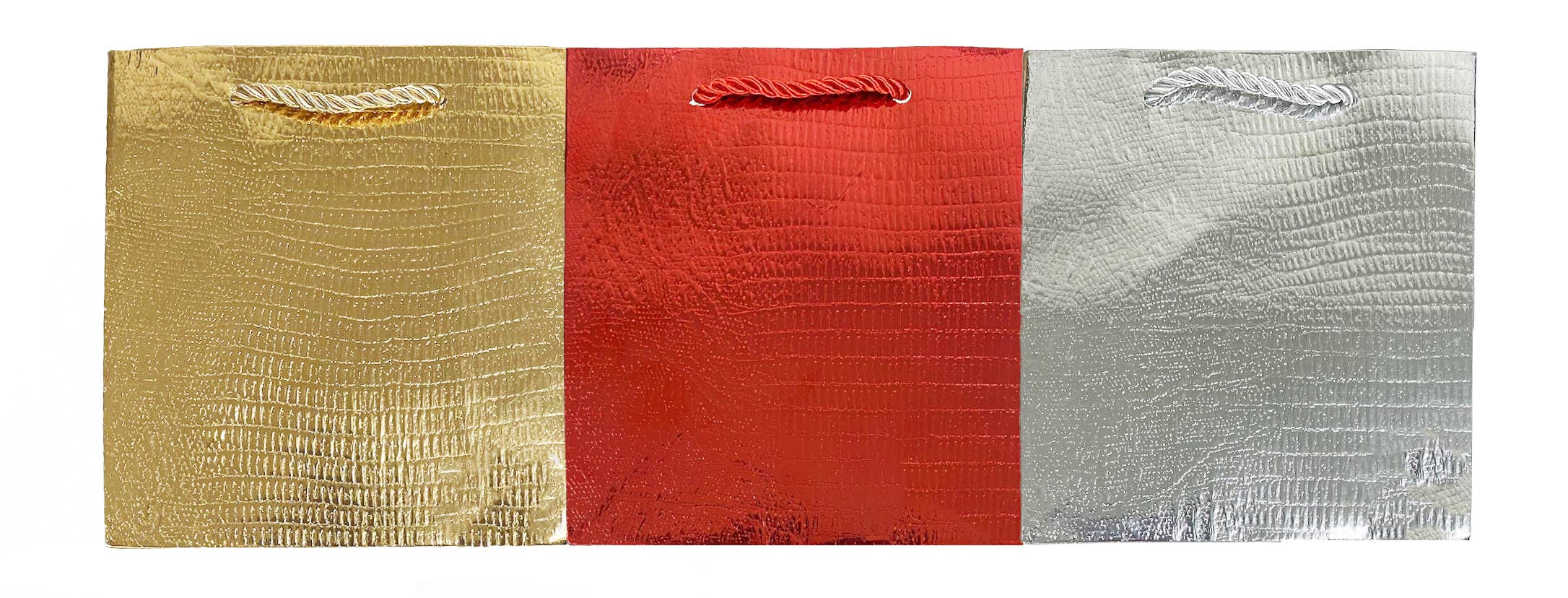 Angels Craft - Vente Pochette cadeau - Sac cadeau de Noël - Couleurs unies. Finition en aluminium sur le devant1