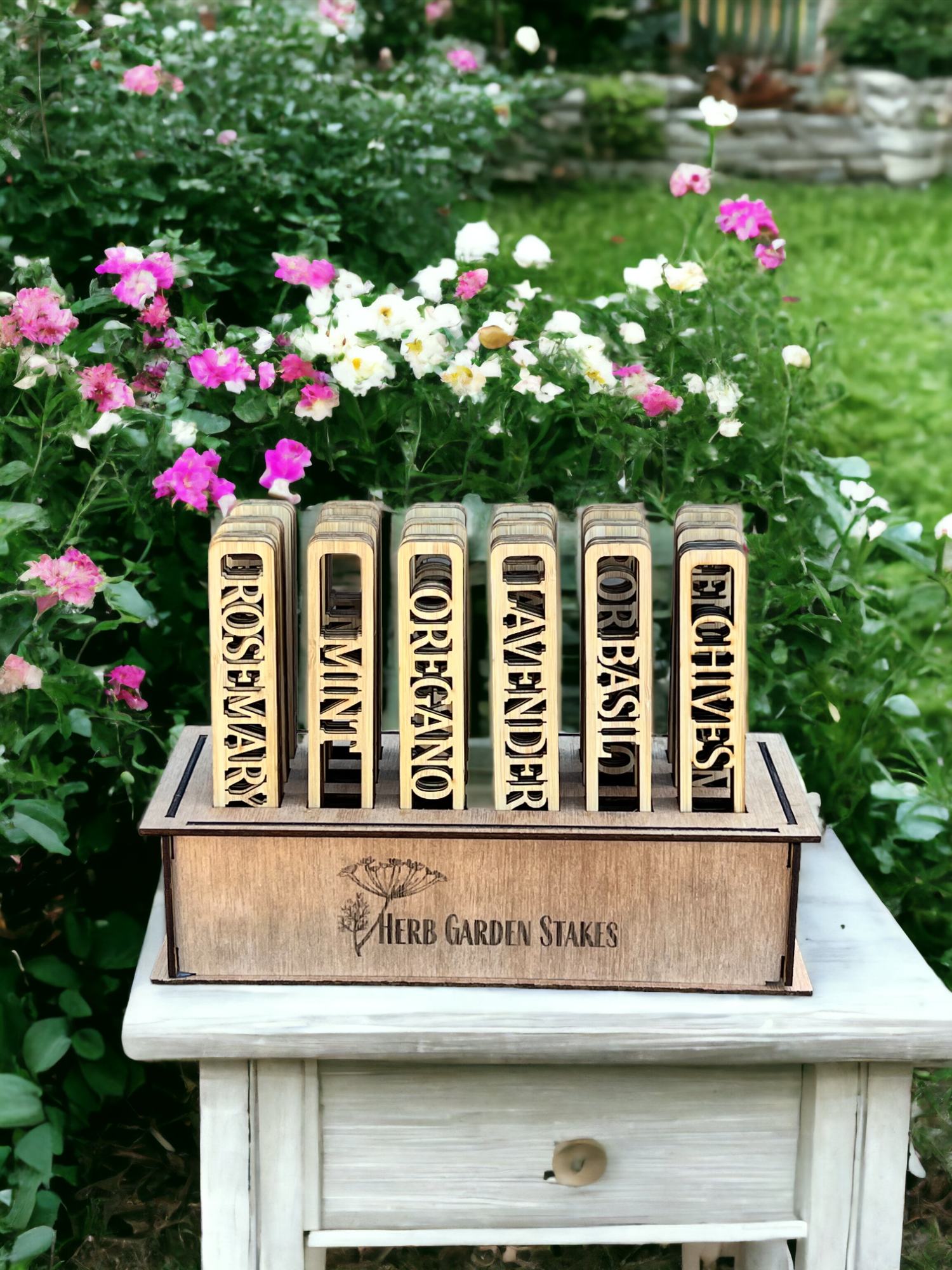 The Savvy Spade - Vente Piquets de jardin/pelouse - Marqueurs Herb Garden - Comprend une boîte de présentation gratuite3