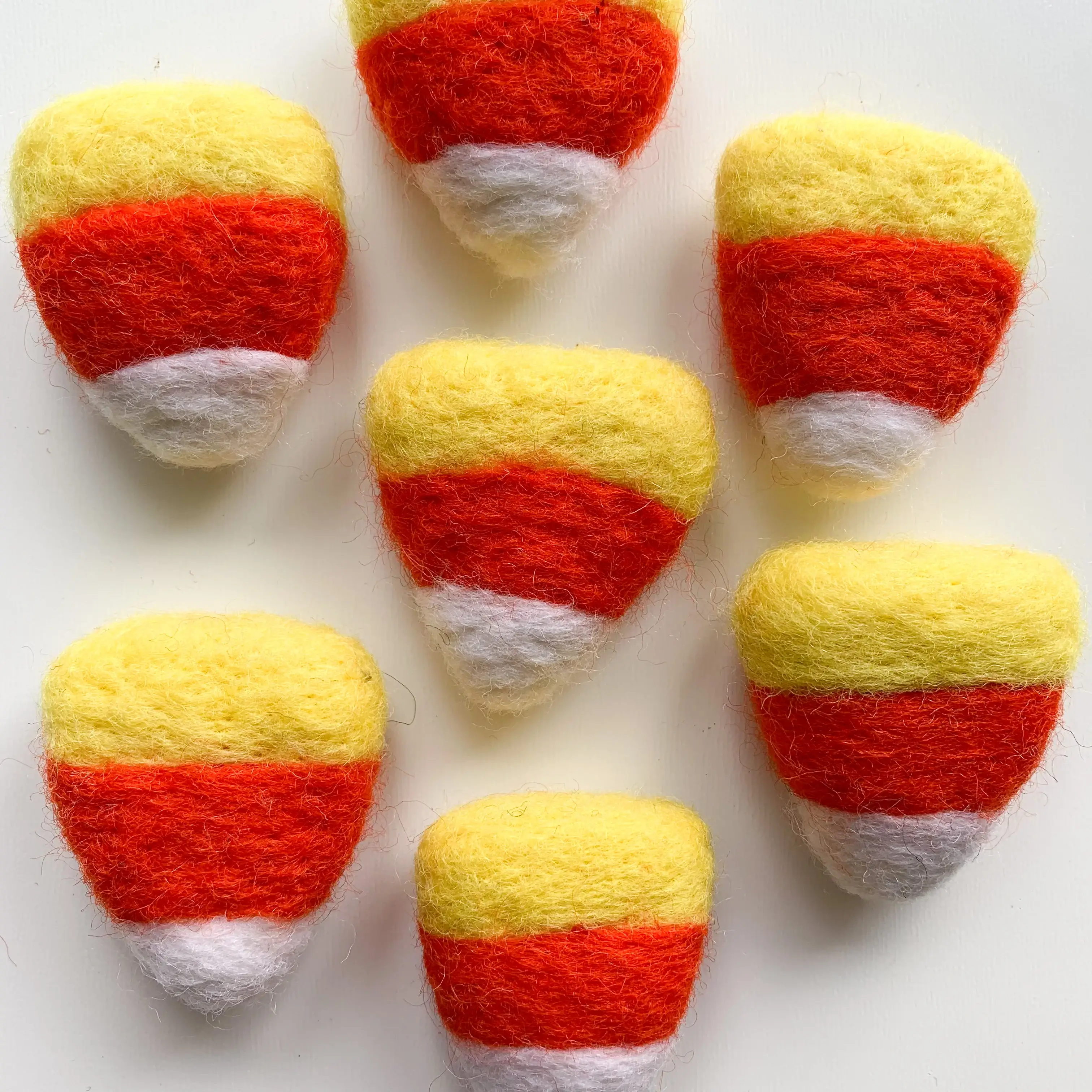 Sewing Seeds Play - Wholesale Decorative Tabletop Object - One Felted Candy Corns1