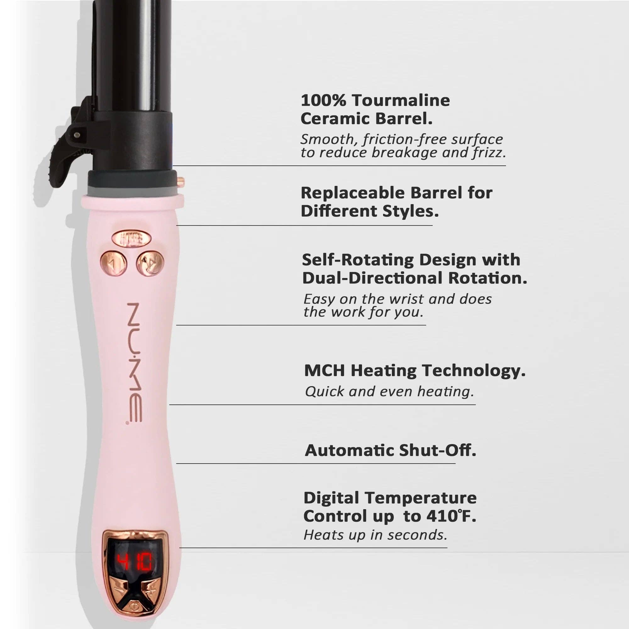 NuMe - Wholesale Curling Iron/Wand - Automatic Rotating 1-inch Curling Iron5