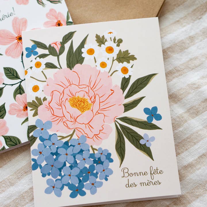 Papier Fleuri Co. - Wholesale Mother's Day Card - Bouquet "Bonne fête des mères" | Greeting Card1