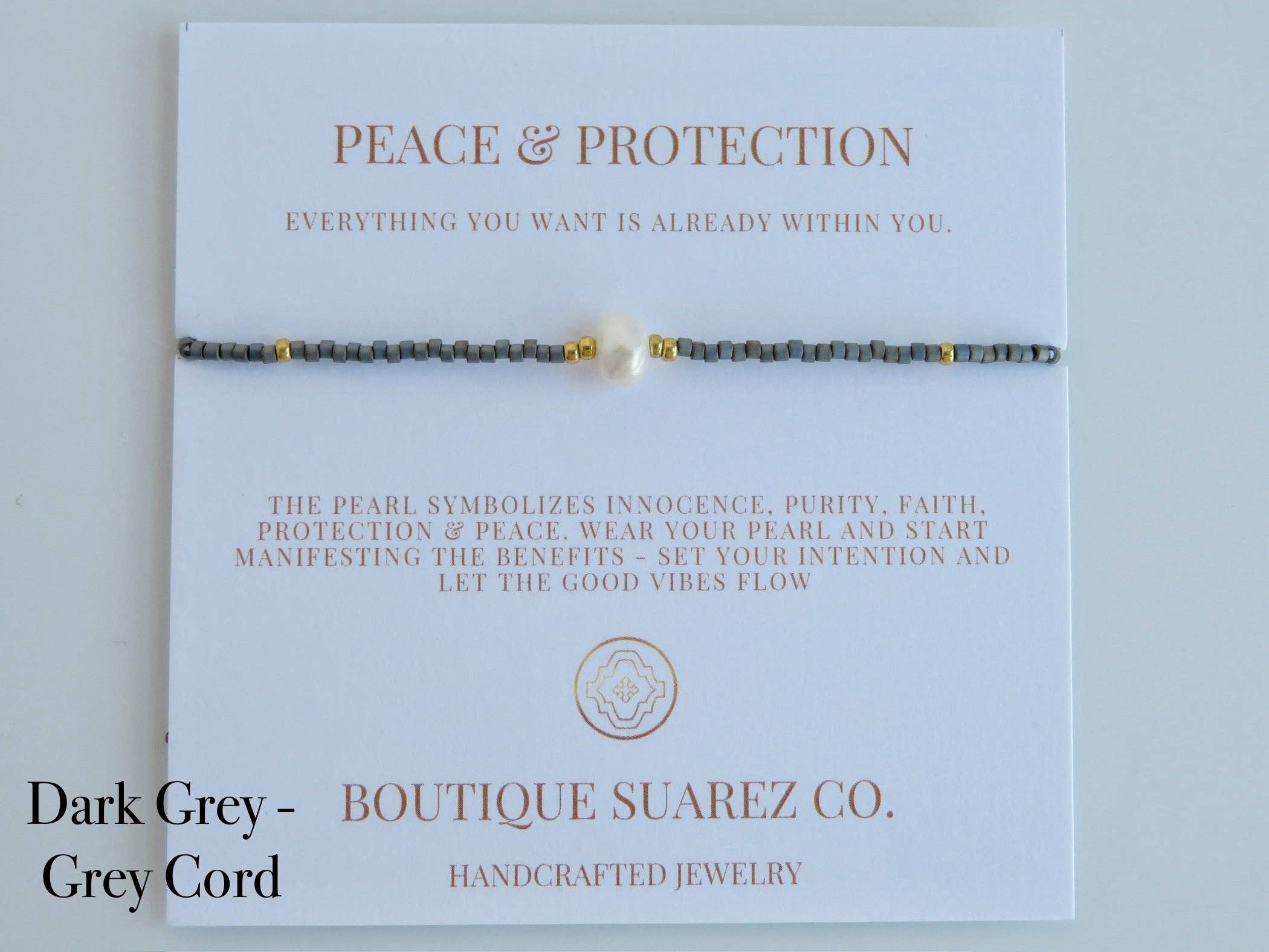 Boutique Suarez Co. - Wholesale Beaded Bracelet - Manifest Peace - Pearl Bracelet11