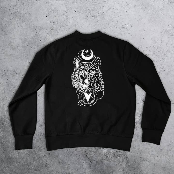 Sweatshirt | Vit Wolf (BEGRÄNSAD UTGÅVA) för wholesale av Renard Blanc