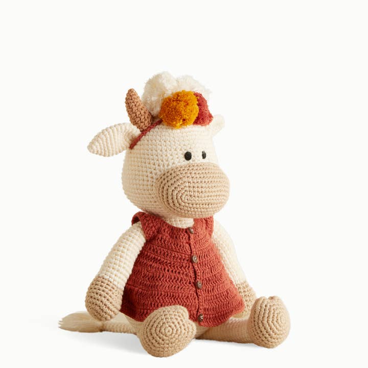 Lola Cow - Handcrafted Crochet for wholesale by Giramisu Canada