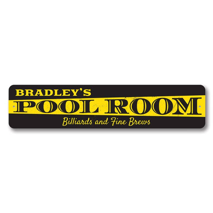 Pool Room Sign for wholesale by Lizton Sign Shop, Inc