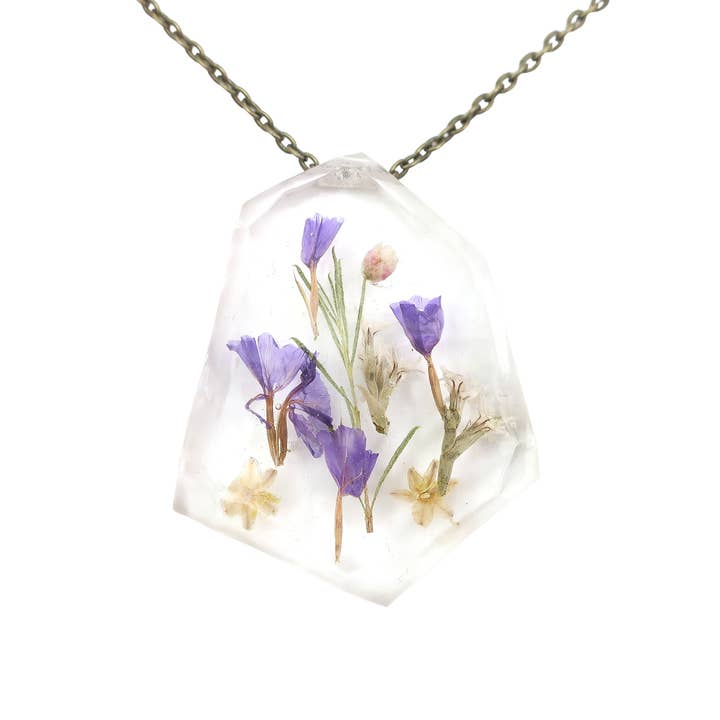 Konservierte Blumen-Harz-Halskette 3 für den Großhandel von Squidlicks