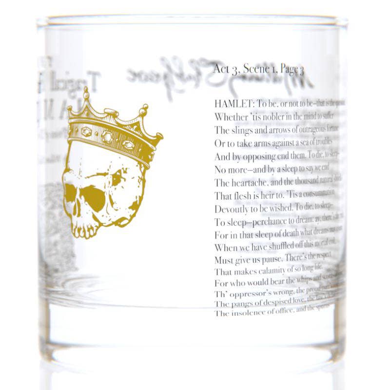 Well Told - Wholesale Cocktail/Liquor Glass - Hamlet by Shakespeare - Classic Literature - Rocks Glass1