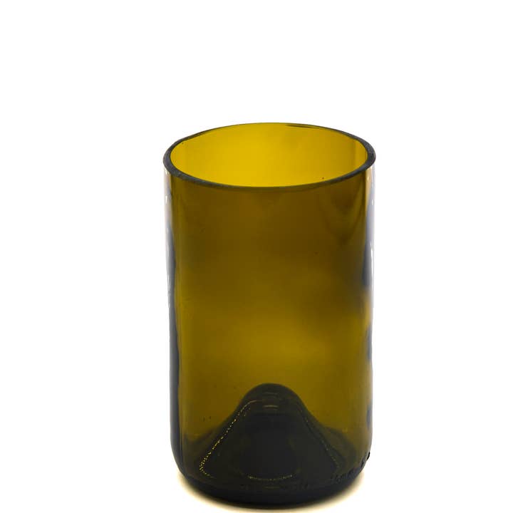 Ethical Global - Wholesale Drinking Glass/Cup - Plain Eco Drinking Glasses Upcycled 2 Pack - 12 /16 Oz.