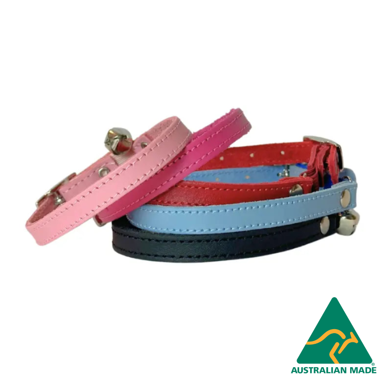 DOGUE - Vente Collier – chat - Collier pour chat en cuir classique DOGUE fabriqué en Australie3