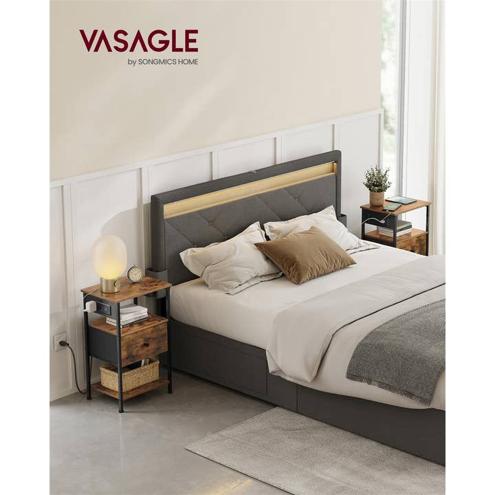 Mesita de noche con estación de carga para venta al por mayor de Greenwestons