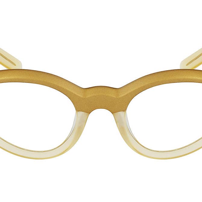 Frida Kahlo Cat Eye Brillen - Goud voor wholesale door Retropeepers Ltd