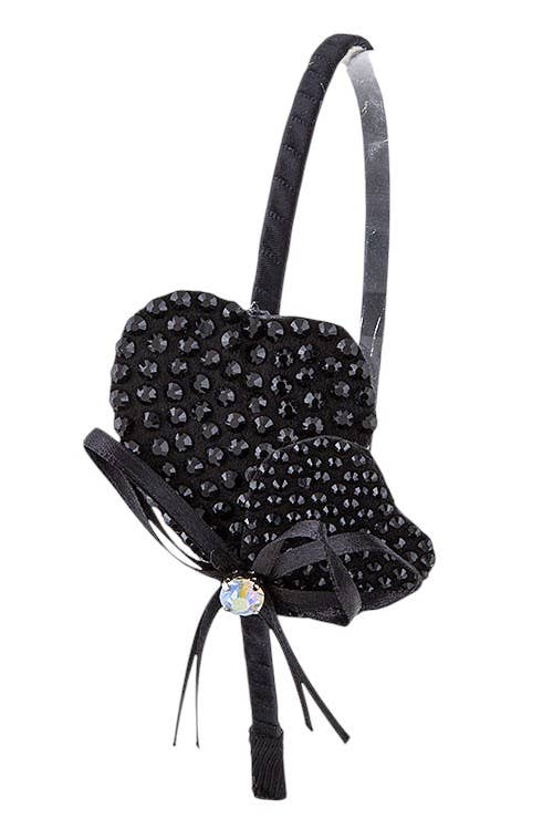 LA Jewelry Plaza - Vente Bandeau – femme - Serre-tête en ruban satin cristal1