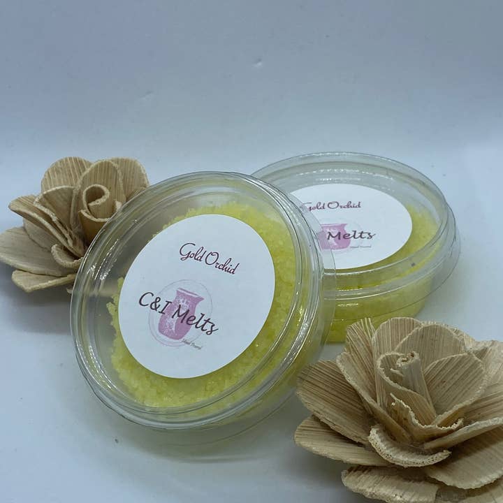 C&I Melts - Wholesale Wax melt - Gold Orchid Scented Granules