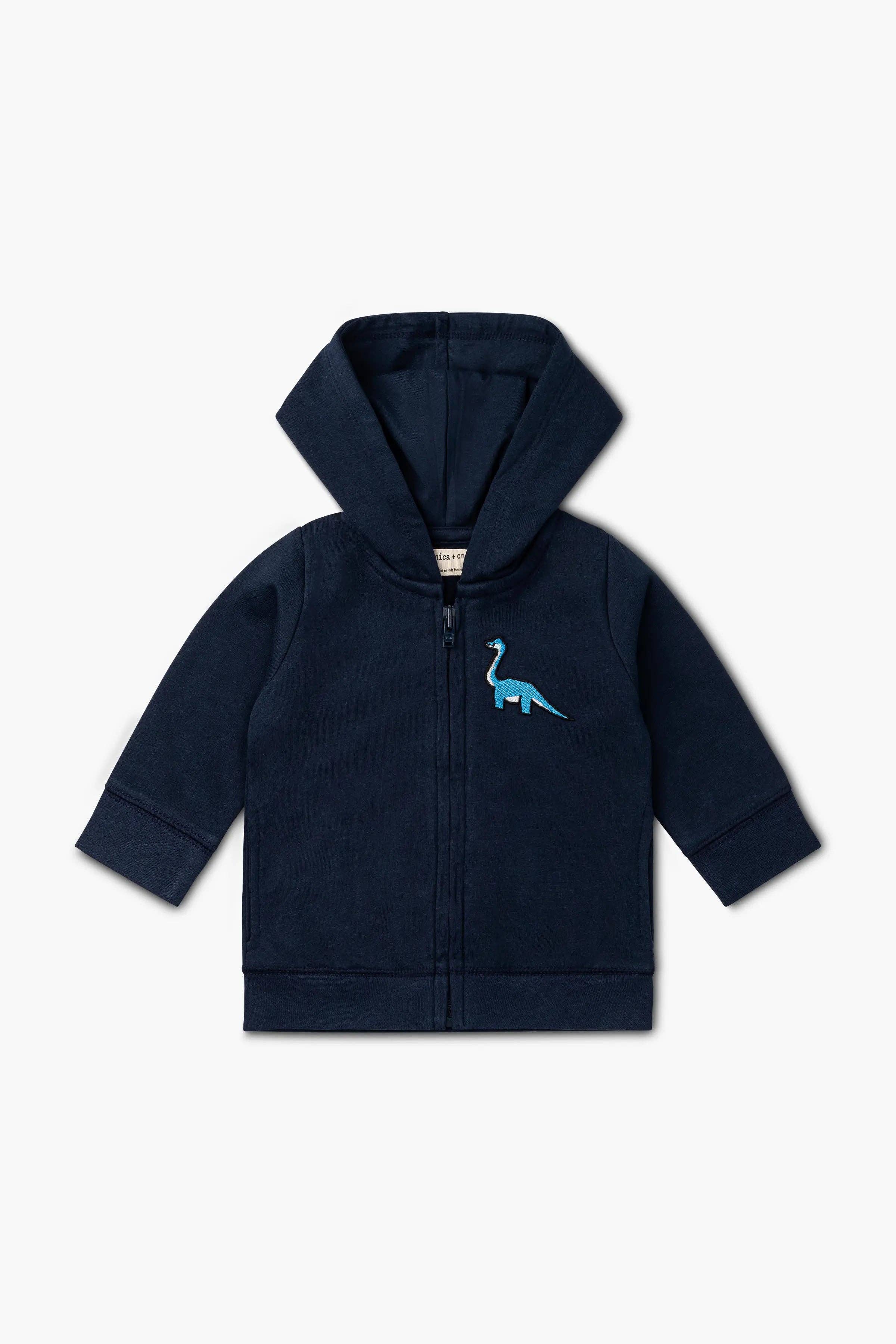 Monica + Andy - Wholesale Clothing Set - Baby - 3-Piece Short Sleeve Baby Bodysuit Set_Navy1