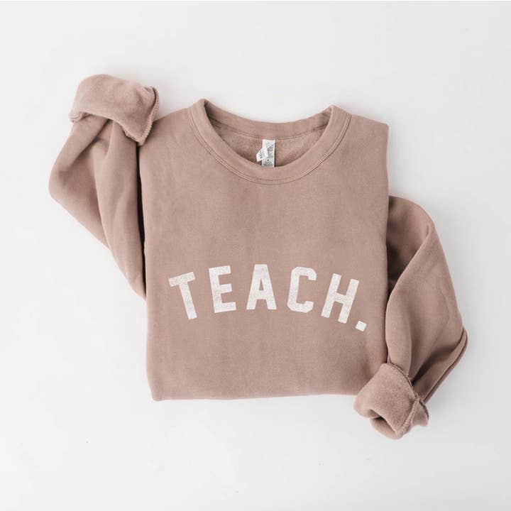 OAT COLLECTIVE - Wholesale Graphic Sweatshirt - Women's - TEACH. Graphic Sweatshirt2