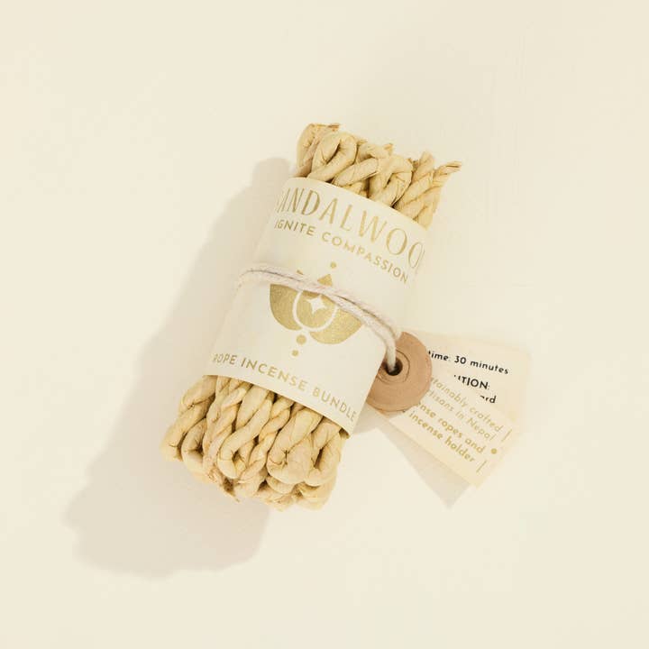 GeoCentral – wholesale Incense – Sandalwood Rope Incense Bundle – Plastic Free3