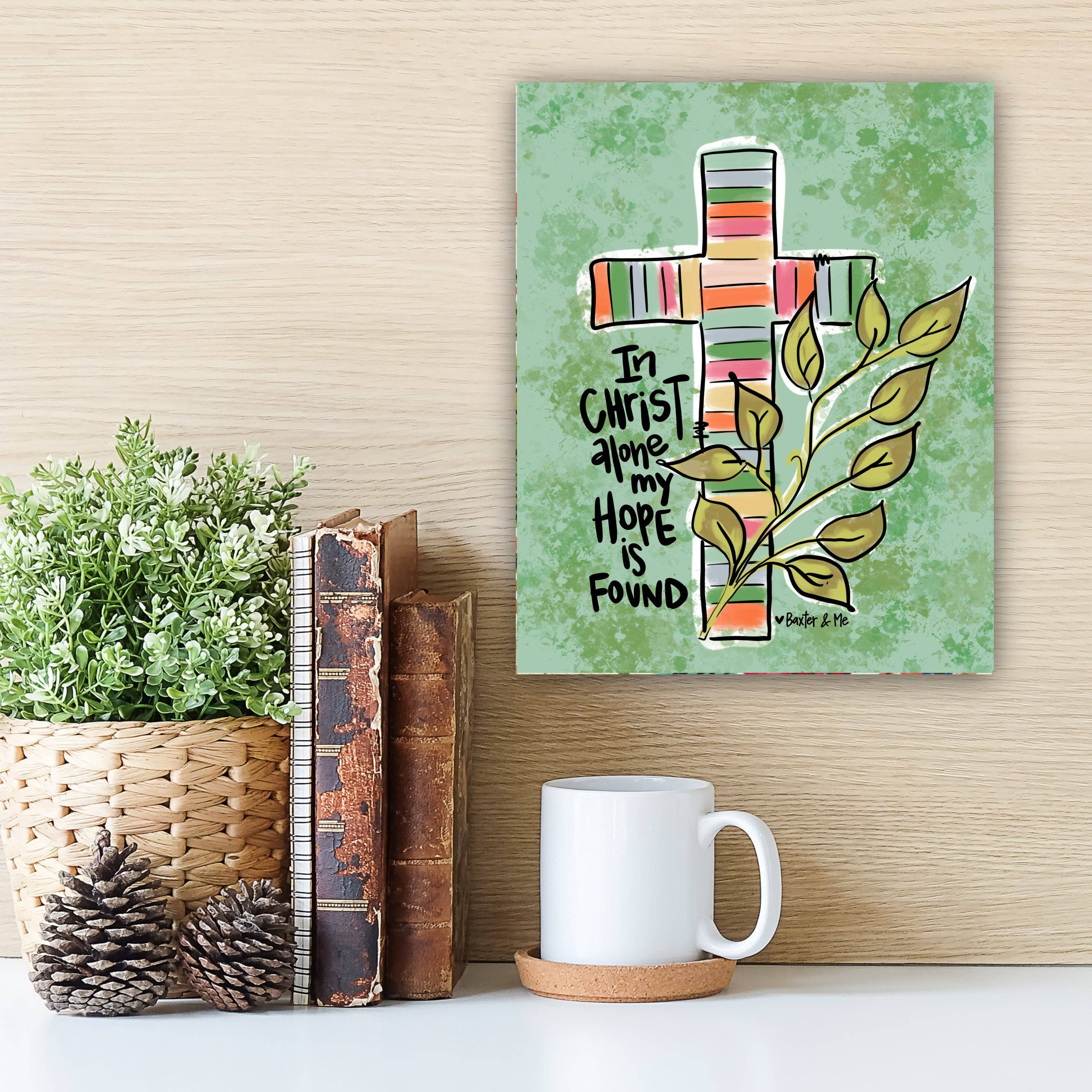 Baxter & Me - Wholesale Art Print - In Christ Alone Wrapped Canvas0