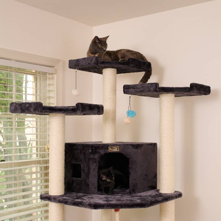 Armarkat - Wholesale Pet Scratcher - Cat - 82 Inches Multi-Level Big Cat Tree. Tall Multi-Cats Tower3
