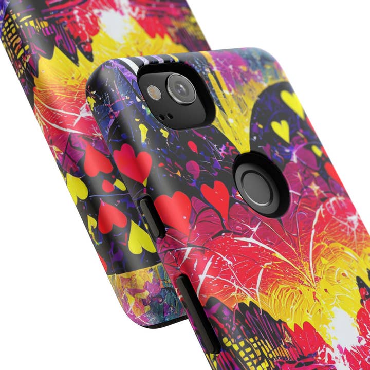 Studio 653 Clothing Co - Wholesale Phone Case - Women's - Vibrant Heart Sunset Tough Phone Case68